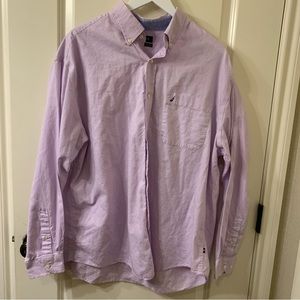 NWOT Nautica Classic Fit Ocean Washed Light Purple Button Down